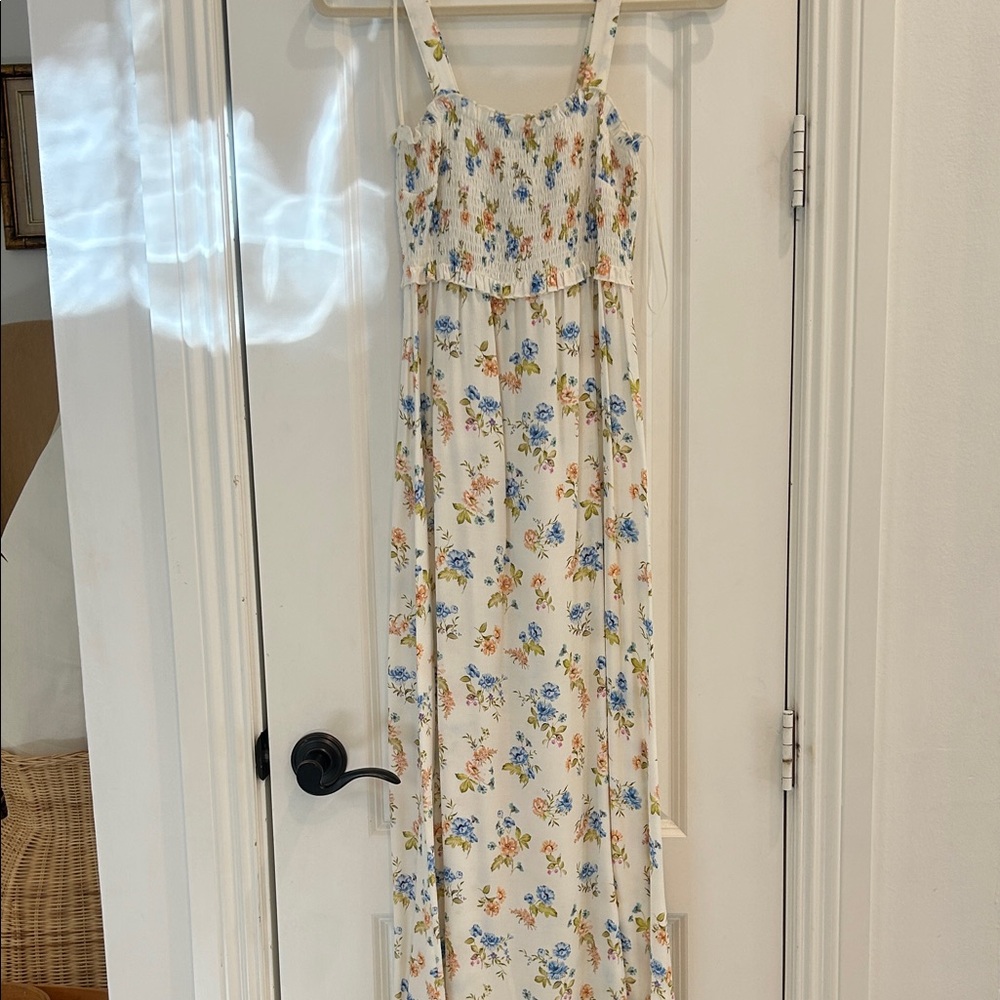 Zara Floral Maxi Dress with Straps size S